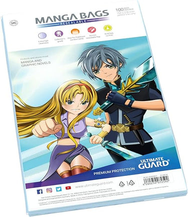 Ultimate Guard UGD020011 - Comic Bags Manga Size (100)